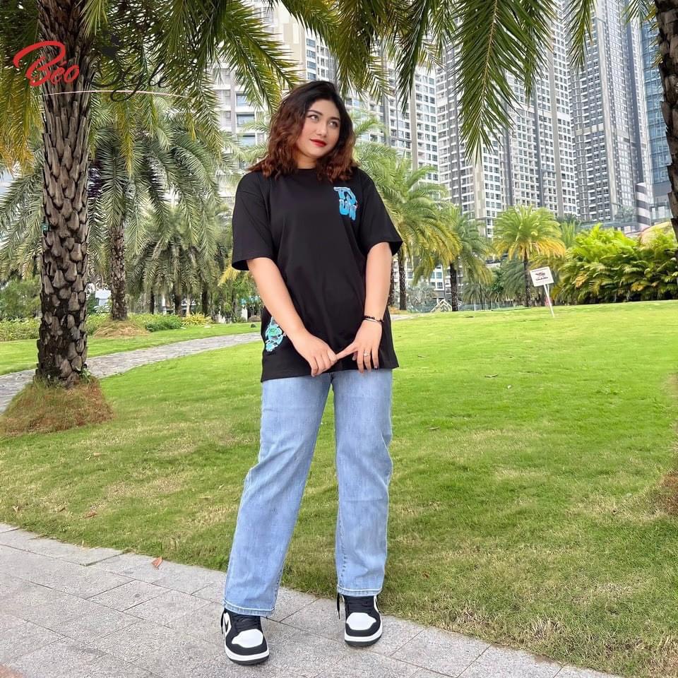 Quần Jean ống rộng hack dáng cực đỉnh Bigsize QJBS002 Dành cho các nàng từ 55-95kg | BigBuy360 - bigbuy360.vn