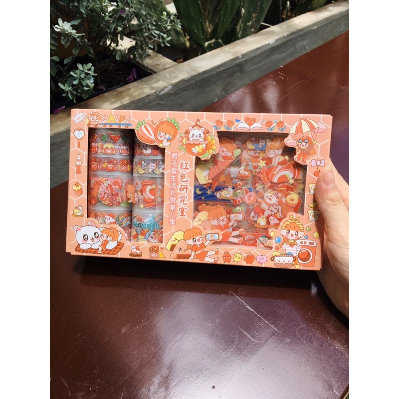 Box washi kèm sticker xinh xắn