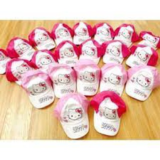 MŨ HELLO KITTY MÀU HỒNG DÀNH CHO BÉ GÁI HÀNG XUẤT DƯ XỊN