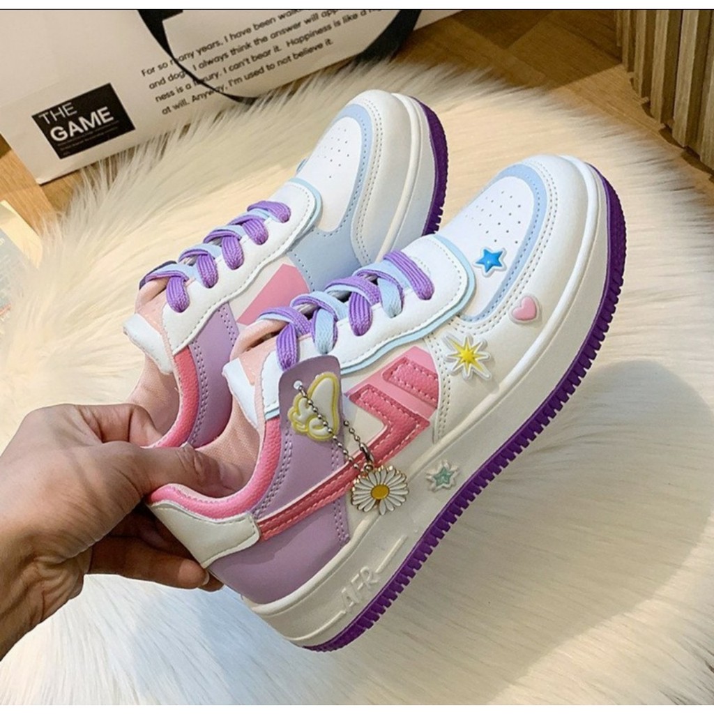 giày sneaker nữ dáng AIR 3 màu cá tính hàng đẹp giá rẻ LC18