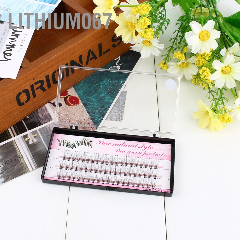 [Hàng mới về] Cụm lông mi giả 12mm hỗ trợ nối dài mi tự nhiên
