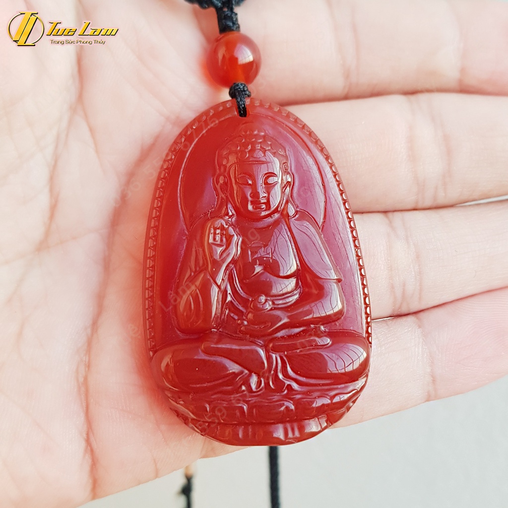 Mặt dây chuyền phật bản mệnh phật a di đà bình an may mắn dành cho người tuổi Tuất và Hợi - Tuệ Lâm