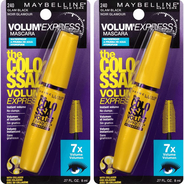 Mascara chuốt mi Maybelline Colossal Volum EXPRESS 7X Mỹ chống nước làm dày, dài mi