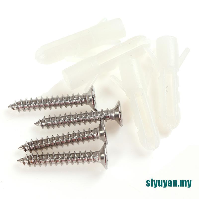 Set 4 Kẹp Gương Phòng Tắm Hình Vuông Siêu Bền Dễ Lắp Đặt Có Thể Điều Chỉnh