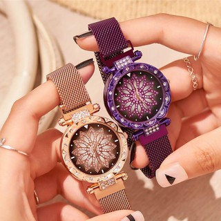 Đồng hồ nữ dây nam châm dây lụa ulzzang mẫu mới siêu sang chảnh cực hot