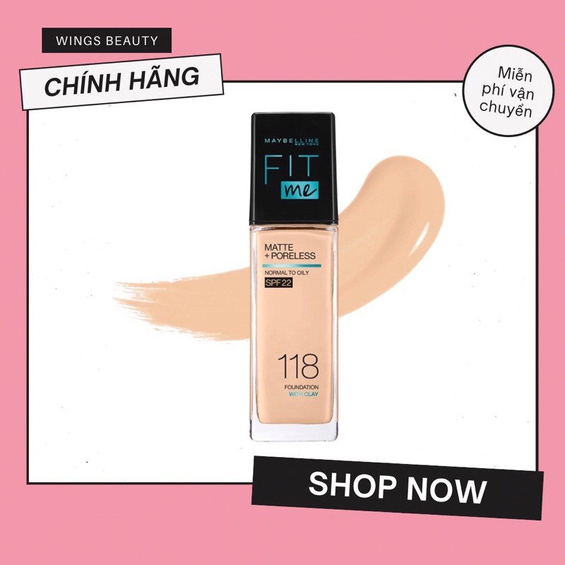 Kem nền Maybelline - Fit Me Matte + Poreless