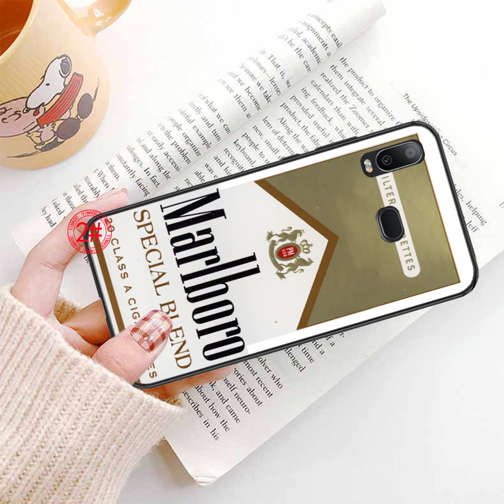 Ốp điện thoại hình thuốc lá Marlboro cho Samsung A20E A21S M10 M11 M20 M21 M30 M30S M31 M31S M40 129K