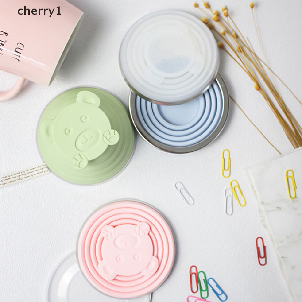 [cherry1] Cốc Uống Nước Silicone Gấp Được