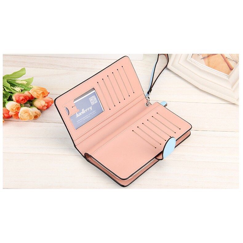 Ví Nữ Baellerry Cầm Tay Cao Cấp màu hồng Nhạt VCT302HN | BigBuy360 - bigbuy360.vn
