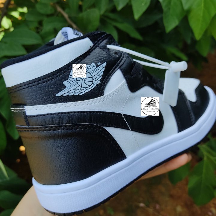 Giày JORDAN 1 PANDA Cao Cổ ⚡️FULL BOX BILL⚡️ Giày 𝐉𝐨𝐝𝐚𝐧 JD1 Đen Trắng Cổ Cao, High Panda Trẻ Trung Nam Nữ 2021