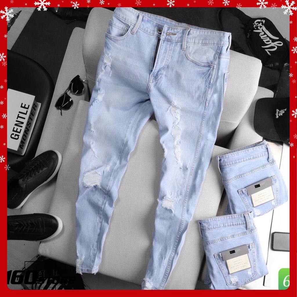 Quần jean nam 💥Freeship💥  Quần Jean Nam, Quần rin chất bò cao cấp Ống Đứng Dáng Cao Basic HA02
