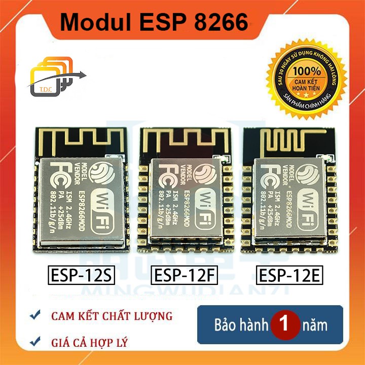 Modul thu phát wifi ESP8266 12E/12F/12S