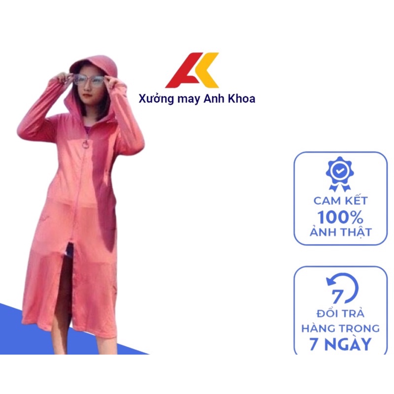 Áo Chống Nắng Thông Hơi Dáng Dài Cho Bé