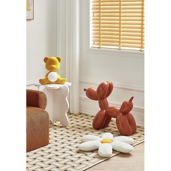 Bàn cafe mini curvy pastel table side phong cách Hàn Quốc