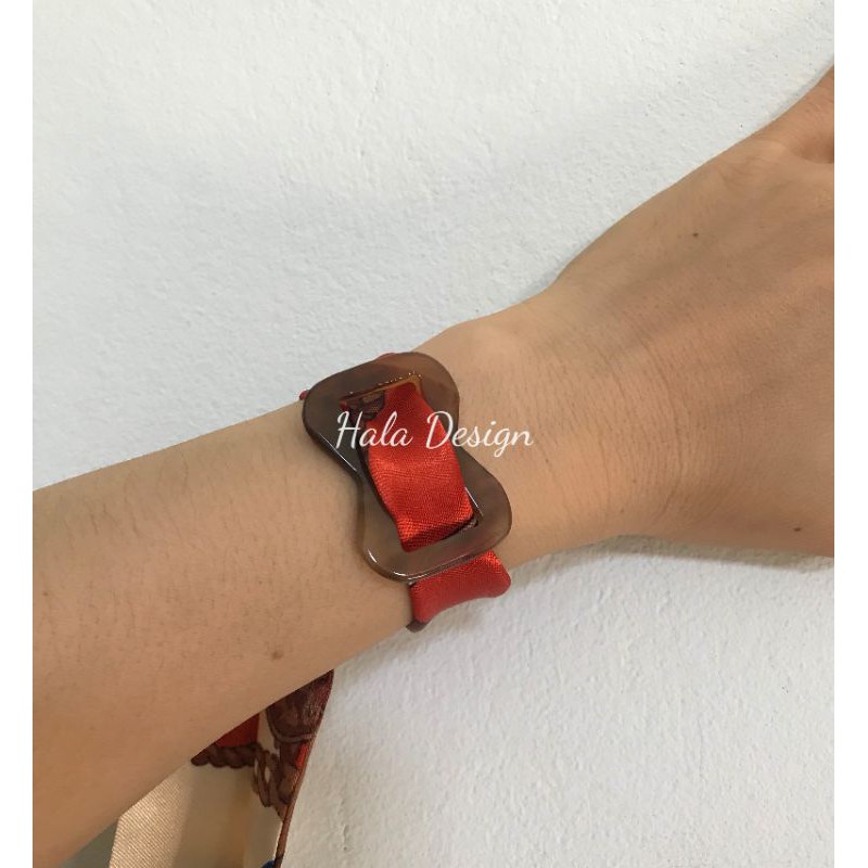 Cài khăn sừng, xỏ khăn luạ, nhẫn xỏ khăn, Phụ kiện cài khăn, Khăn lụa