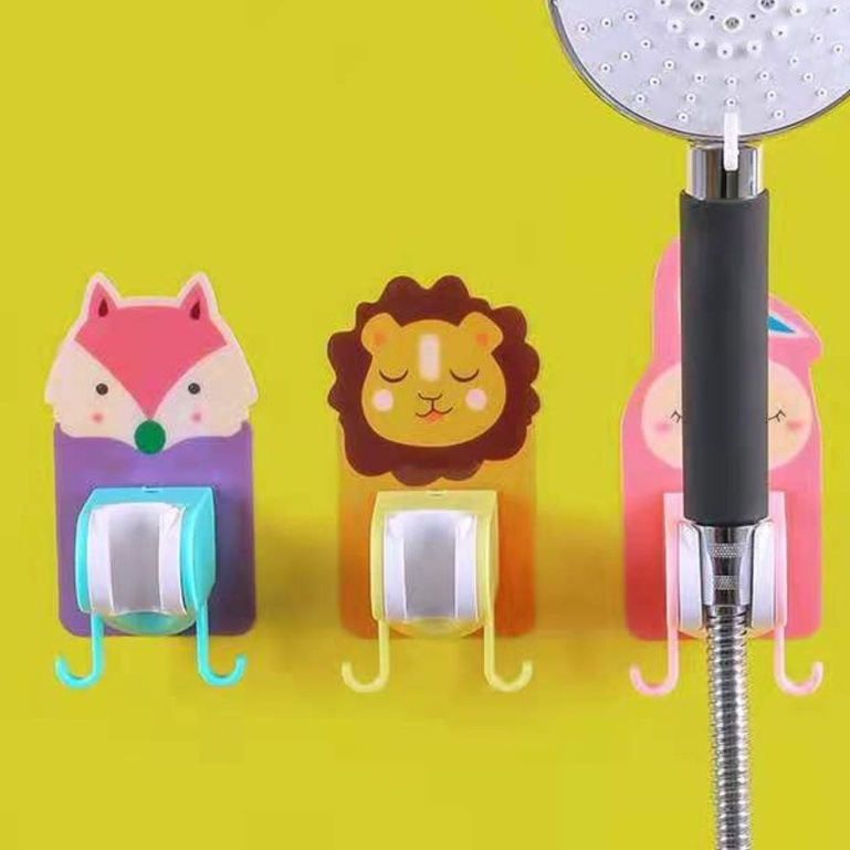 PVN31333 - Móc dán treo vòi hoa sen và bông tắm chỉn cao thấp không cần khoan đục hình thú dễ thương T2 - 𝗚𝗜𝗔𝗗𝗨𝗡𝗚𝗛𝗔𝗡𝗢𝗜𝟯𝟵