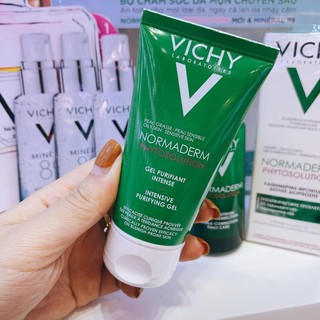 Gel rửa mặt cho da dầu, mụn Vichy Normaderm Phytosolution (50ml)