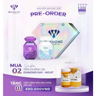 Diamond white viên uống trắng da ngọc trinh