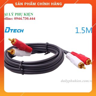 CÁP ÂM THANH AUIO 2-2 ĐẦU HOA SEN DTECH DT-6201