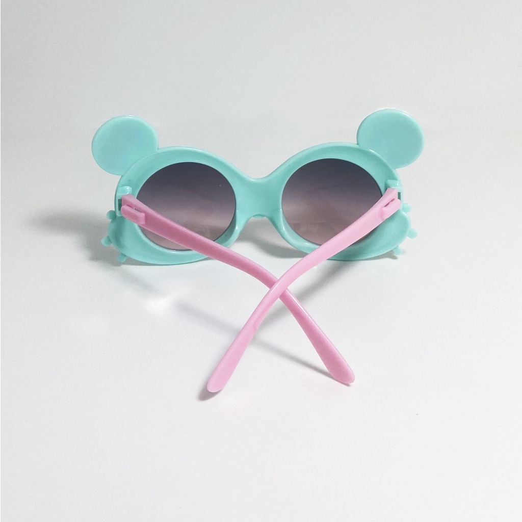 Kính mát trẻ em cao cấp JJ2060 gọng nhựa,kiểu kính hình chuột đáng yêu,tròng chống tia UV dành cho bé từ 1 đến 5 tuổi