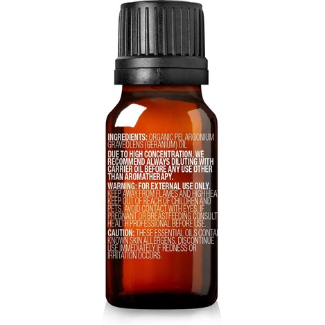 Organic Geranium Essential Oil - Tinh dầu phong lữ hữu cơ Cliganic, 100% nguyên chất tự nhiên