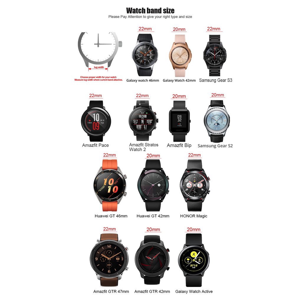 Xumu Universal Replacement Bracelet For Huawei GT Samsung Galaxy Watch 4 3 Active 1 2 40mm 42mm Milanese Metal Magnetic Strap 41mm 45mm Watch 4 Classic 44mm 46mm
