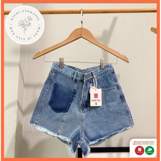 Quần Short Jean Nữ thiết kế cao cấp Kichistore , Short Jean Nữ 1 túi cao cấp M16