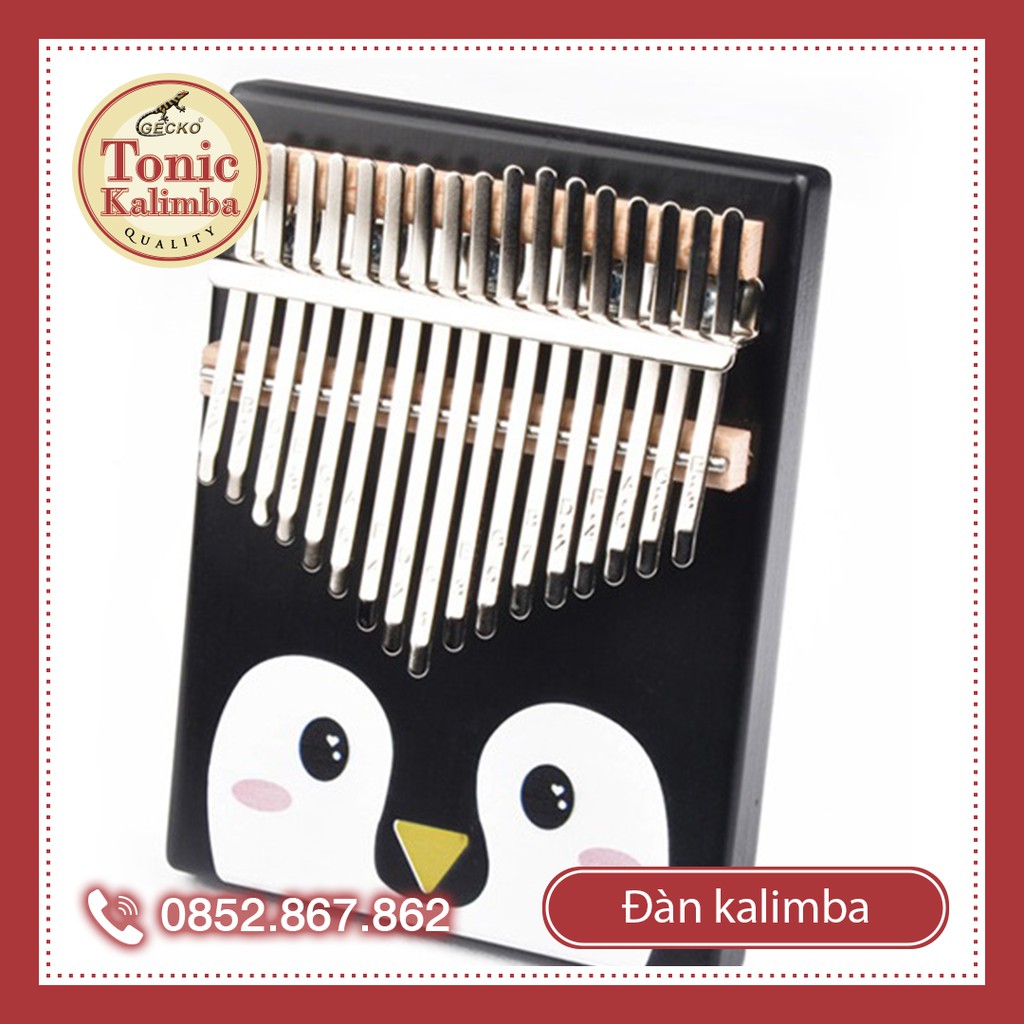 Đàn kalimba 17 phím KIMI gỗ Gụ nguyên khối KIMI-001S Hàng chính hãng