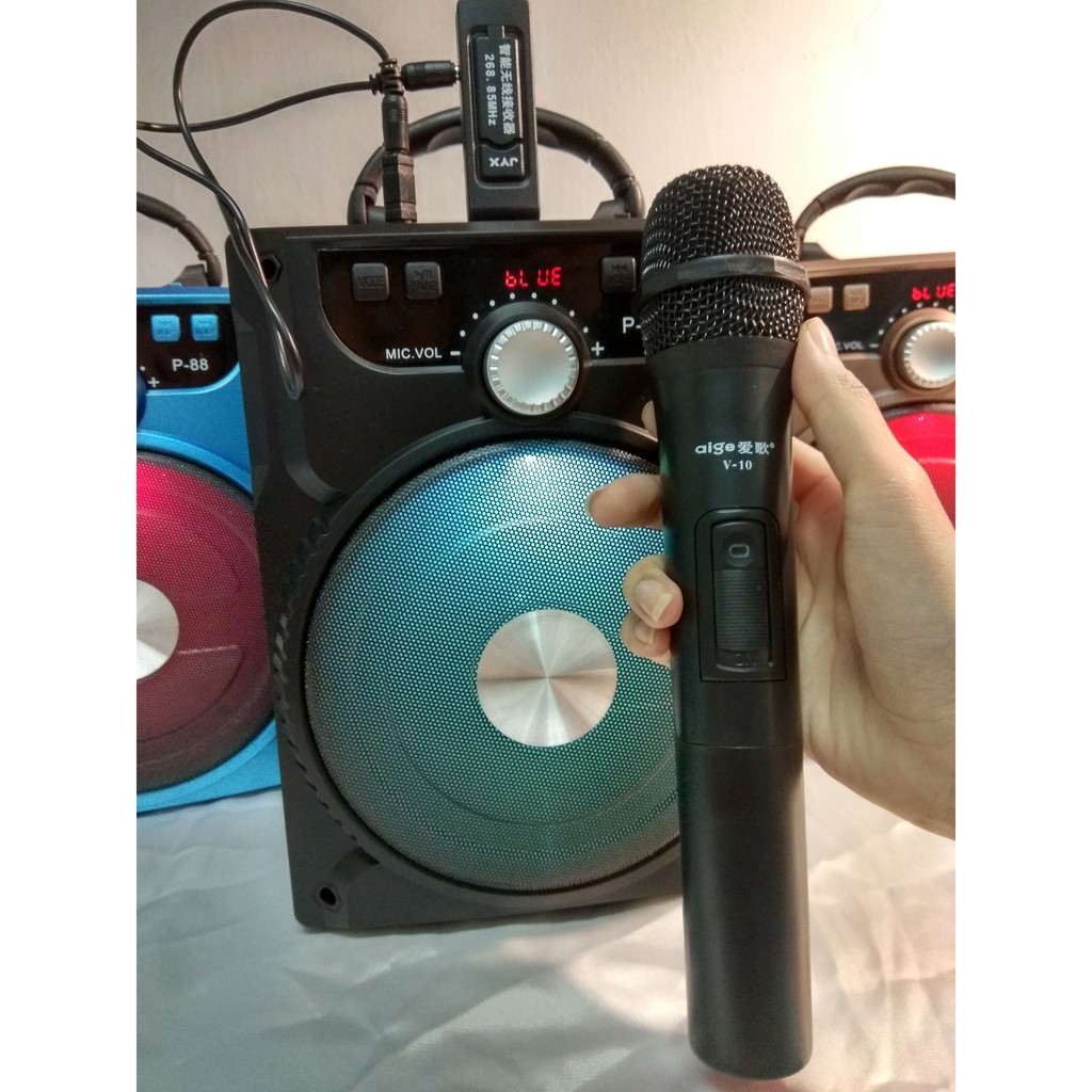 Loa karaoke bluetooth xách tay di động + 1 Mic không dây chính hãng hút âm tốt HN67