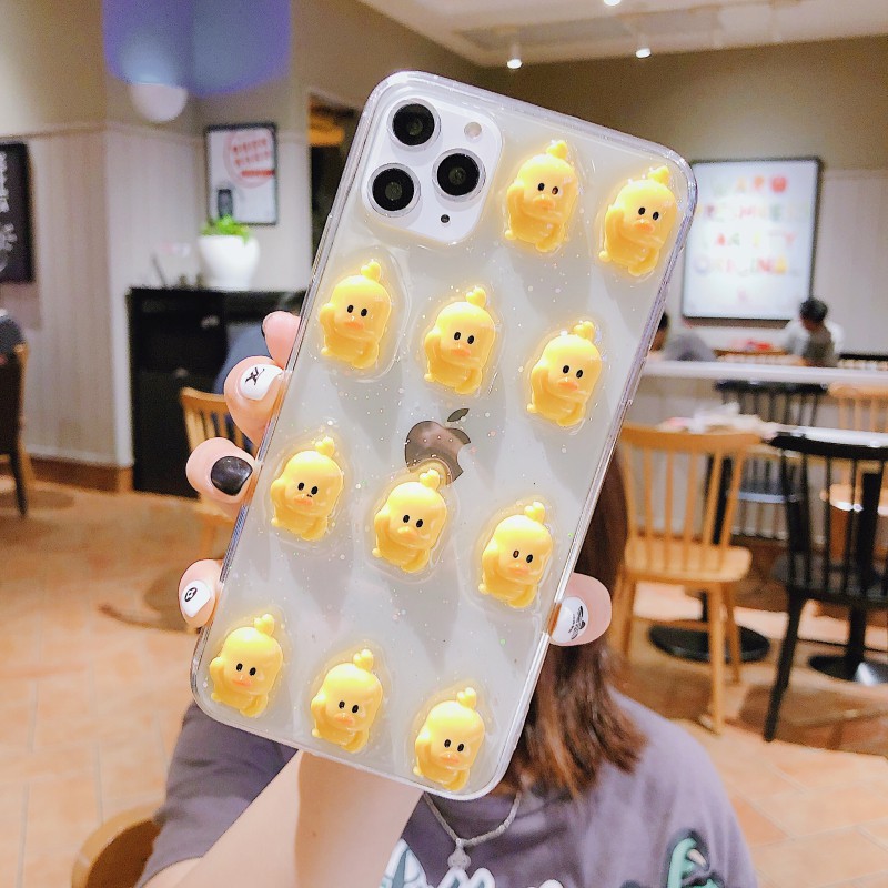 Ốp Điện Thoại Mềm Hình Chú Vịt Vàng Đáng Yêu Cho Iphone 11 Apple 8 Plus / 7 P / X / Xr Ixs Max | BigBuy360 - bigbuy360.vn