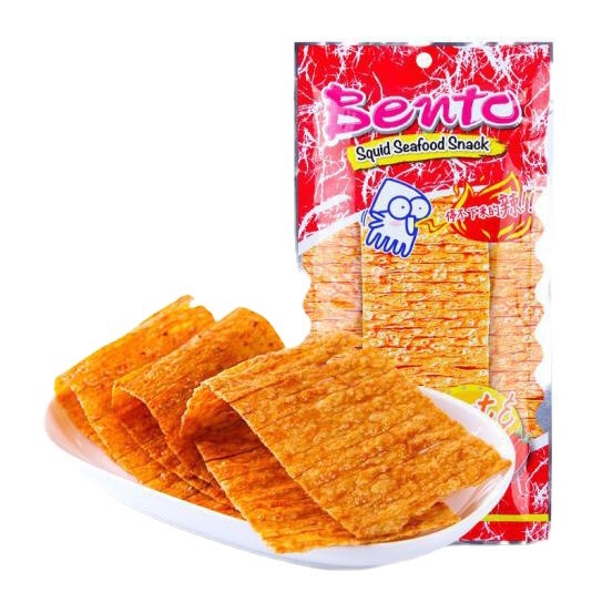 [ Ăn vặt món ngon ] Combo 5 gói Mực Trộn Bento Thái lát Cay ngọt siêu ngon nhập khẩu Thái Lan gói lớn 20g