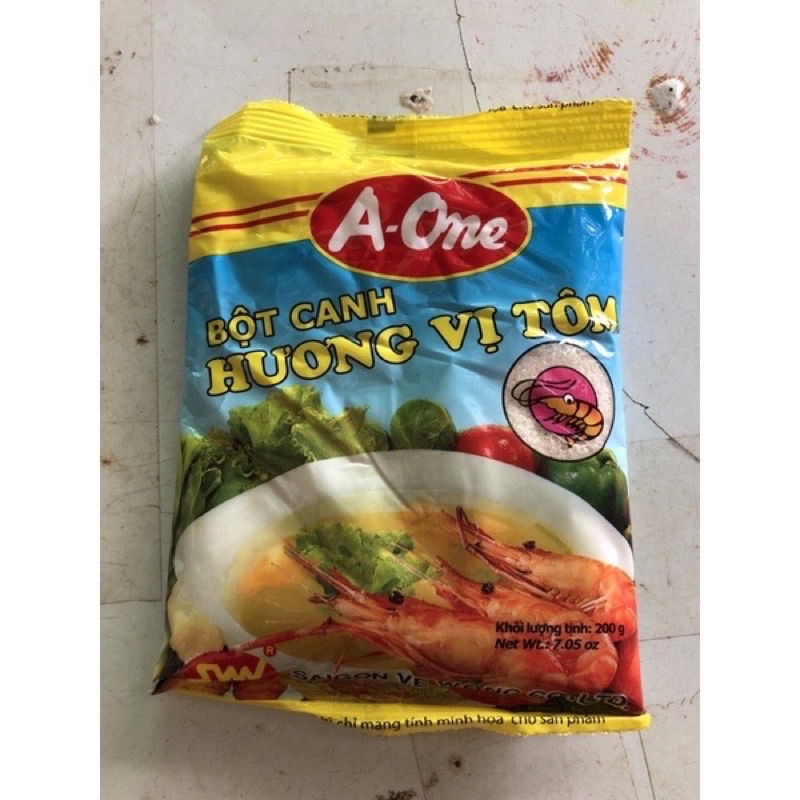 Bột canh hương vị tôm A-one gói 200g