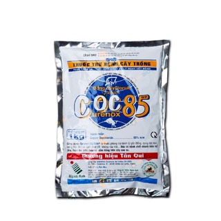 Thuốc trừ bệnh cây trồng coc85 1kg gốc đồng trừ nấm khuẩn cho phong lan, hoa hồng, kiểng, cây ăn trái coc 85