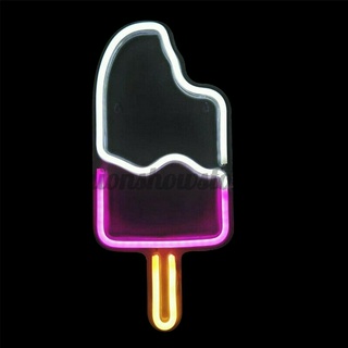 Đèn Led Neon Hình Cây Kem Trang Trí