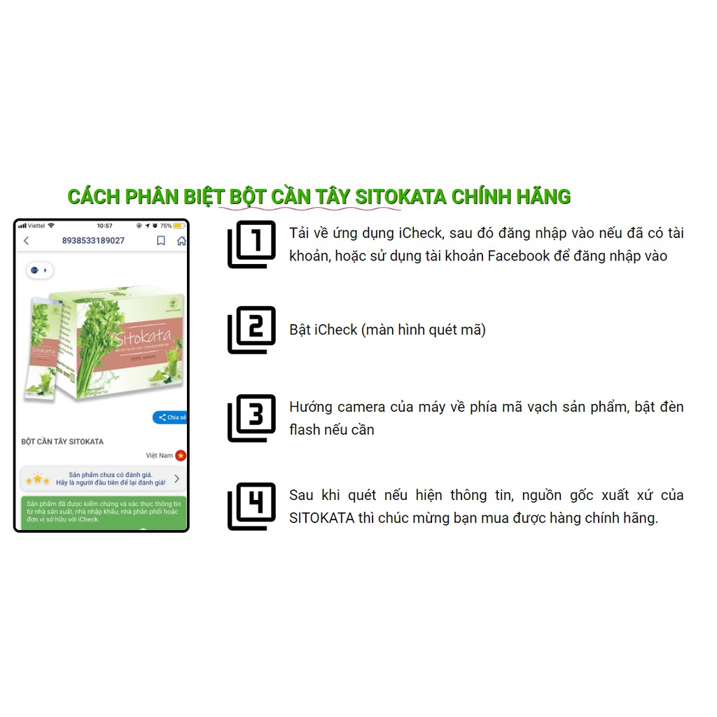 [ Combo 3 hộp ] Bột cần tây Sitokata F99 chính hãng