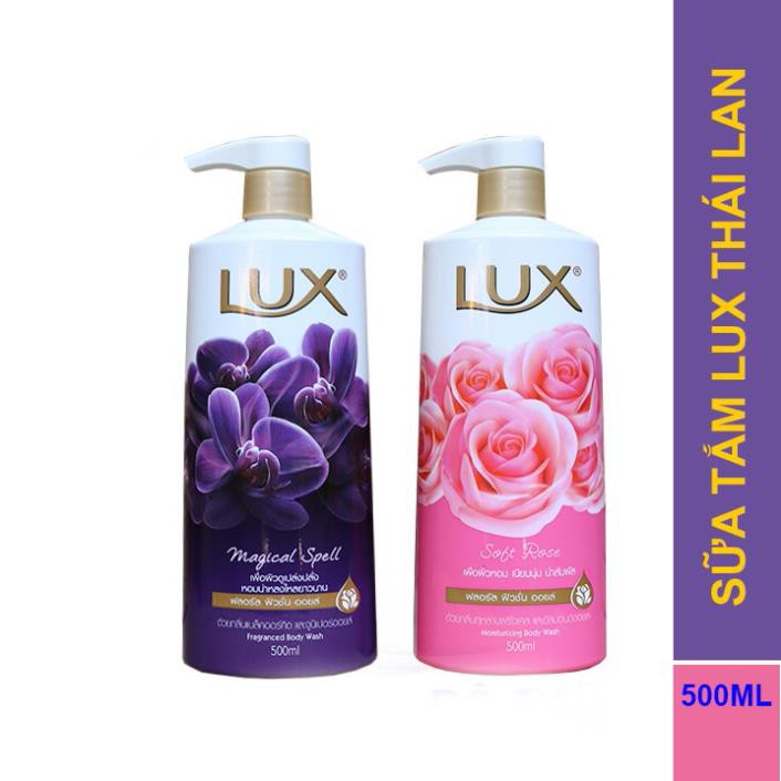 [Combo 2 chai cùng màu] Sữa tắm Lux Thái 500ml | Hồng hoặc Tím