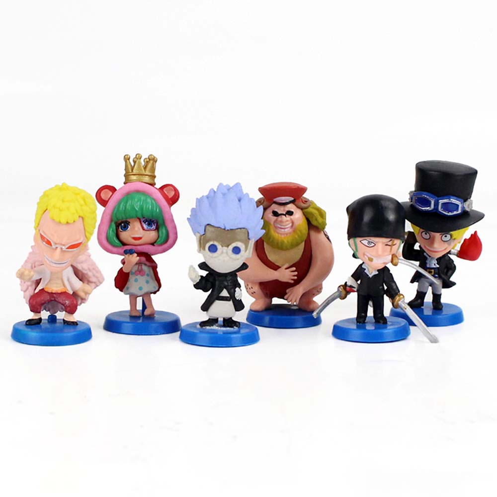 Set 12 Mô Hình Nhân Vật Phim Hoạt Hình One Piece Bằng Pvc