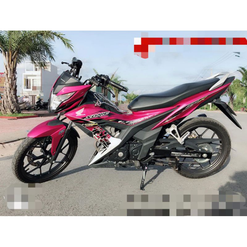 Tem rời sonic hồng đẹp - decal ruby