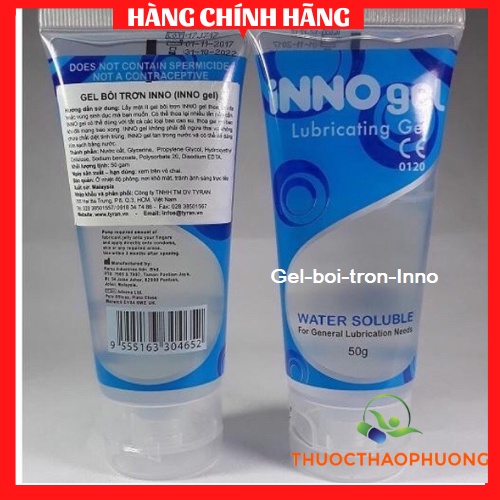 ✅[HÀNG CHÍNH HÃNG] Gel bôi trơn INNO cao cấp⚡️ nhập khẩu Malaysia⚡️gốc nước,giữ ẩm,tăng khoái cảm,mùi nhẹ,không gâydiứng