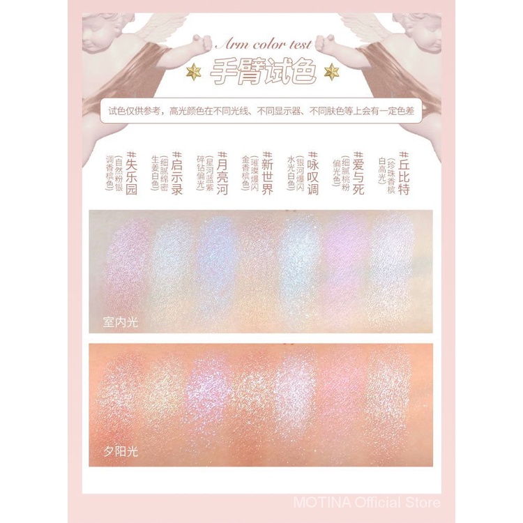 Phấn bắt sáng màu sắc lấp lánh ánh nhũ có nhiều phân loại tùy chọn