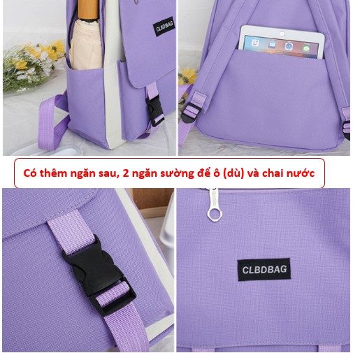 Balo nữ - cặp sách đi học - unisex ulzzang chống thấm giá rẻ BDBAG 1hitshop MKZ93