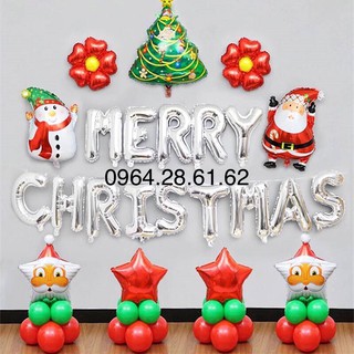 Sét bóng trang trí noel NE03 merry christmas