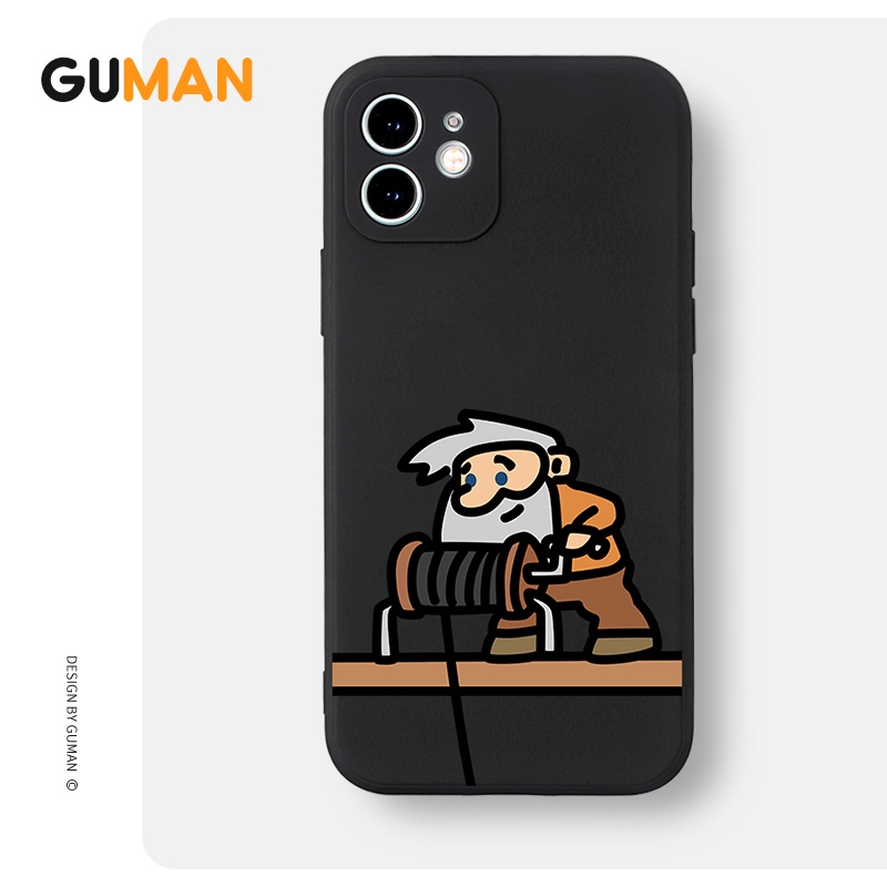 Ốp lưng GUMAN chống bẩn cặp đôi dễ thương đẹp cho iPhone 14 13 12 11 Pro Max SE 2020 X XR XS 8 7 ip 6S 6 Plus kute XYB280