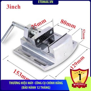 Ê tô để bàn MINIQ 3inch,Chính hãng MiniQ,Hợp kim Aluminium cao cấp.