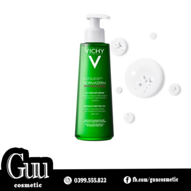 Sữa rửa mặt Vichy Normaderm Deep Cleansing Gel 400ml - Guu