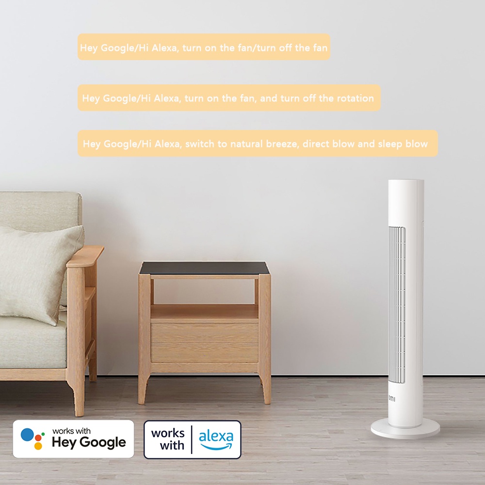 Quạt Tháp Xiaomi Mijia Gen 2 DC Inverter Tower Fan 541 m³ / h 22W Bảo hành 6 tháng