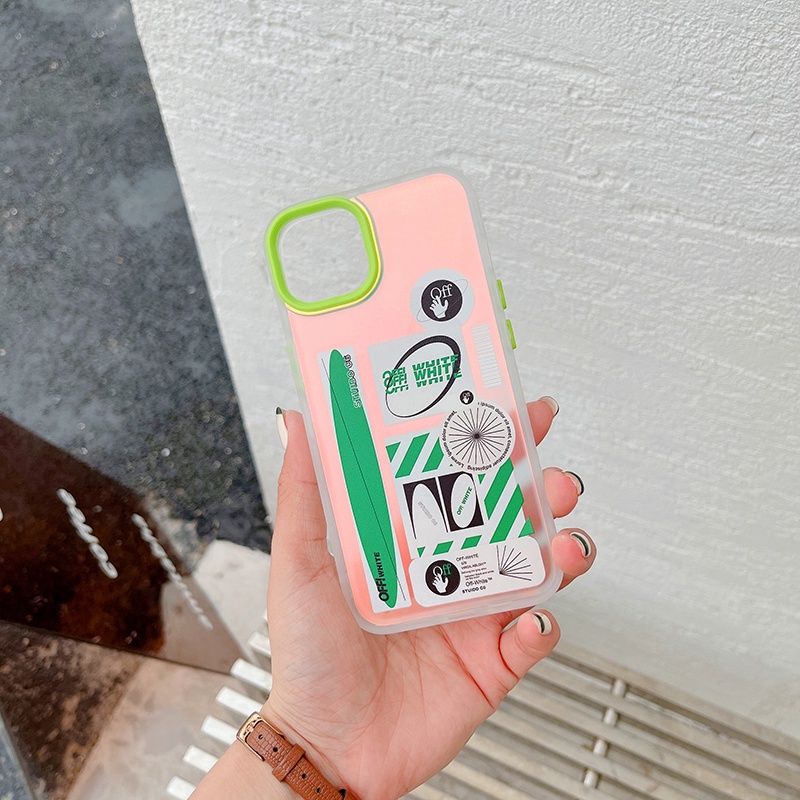 OFFWHITE Ốp Điện Thoại In Logo Off White Sang Trọng Cho iphone 13 Pro Max i13 13pro 11ProMax i11 iX Xs XR Xs Max 7plus 8plus 12Pro 12 Pro Max