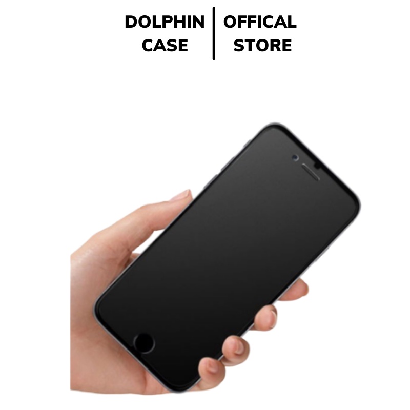 Kính cường lực iphone chống bám vân tay mồ hôi full màn nhám đủ size 6/7/8/X/11/12/13/Plus/Max/Pro/Promax - Dolphin Case