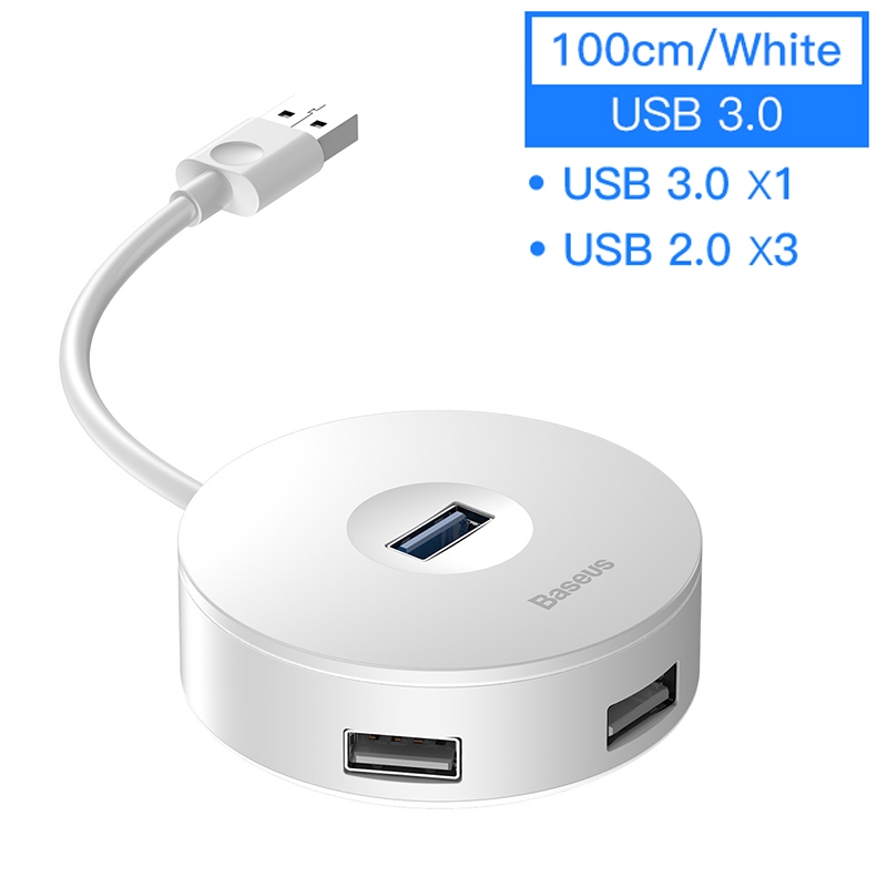 Bộ Chia Nguồn Baseus Dành Cho MacBook Micro USB Với 4 Cổng USB 3.0 Type C