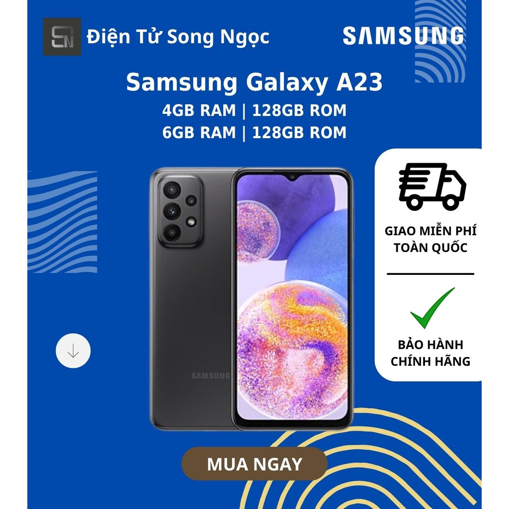 Điện thoại Samsung Galaxy A23  Hàng Chính Hãng